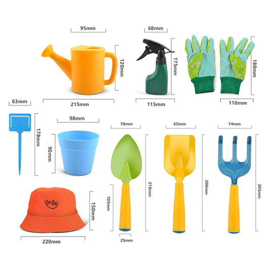 Kit Set de Herramientas de Jardín Niños Pro 12 Pcs