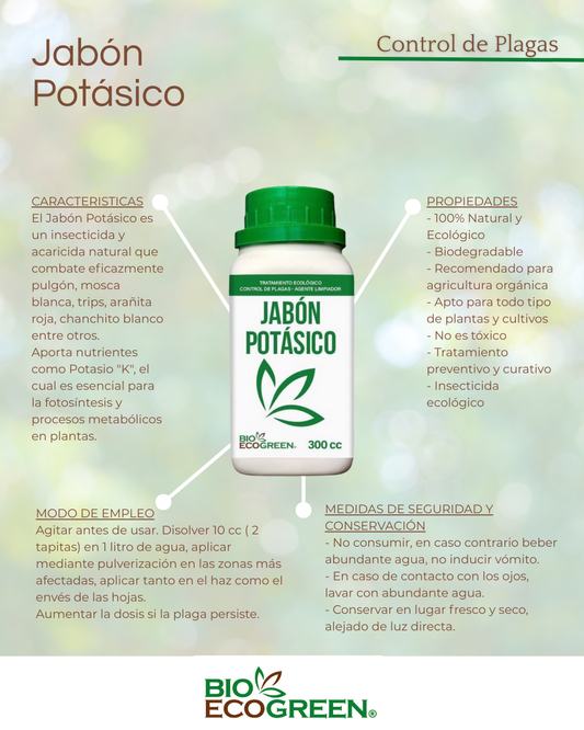 Jabón Potásico 300 cc.