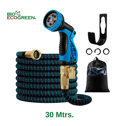 Manguera 30 mts expandible retráctil.