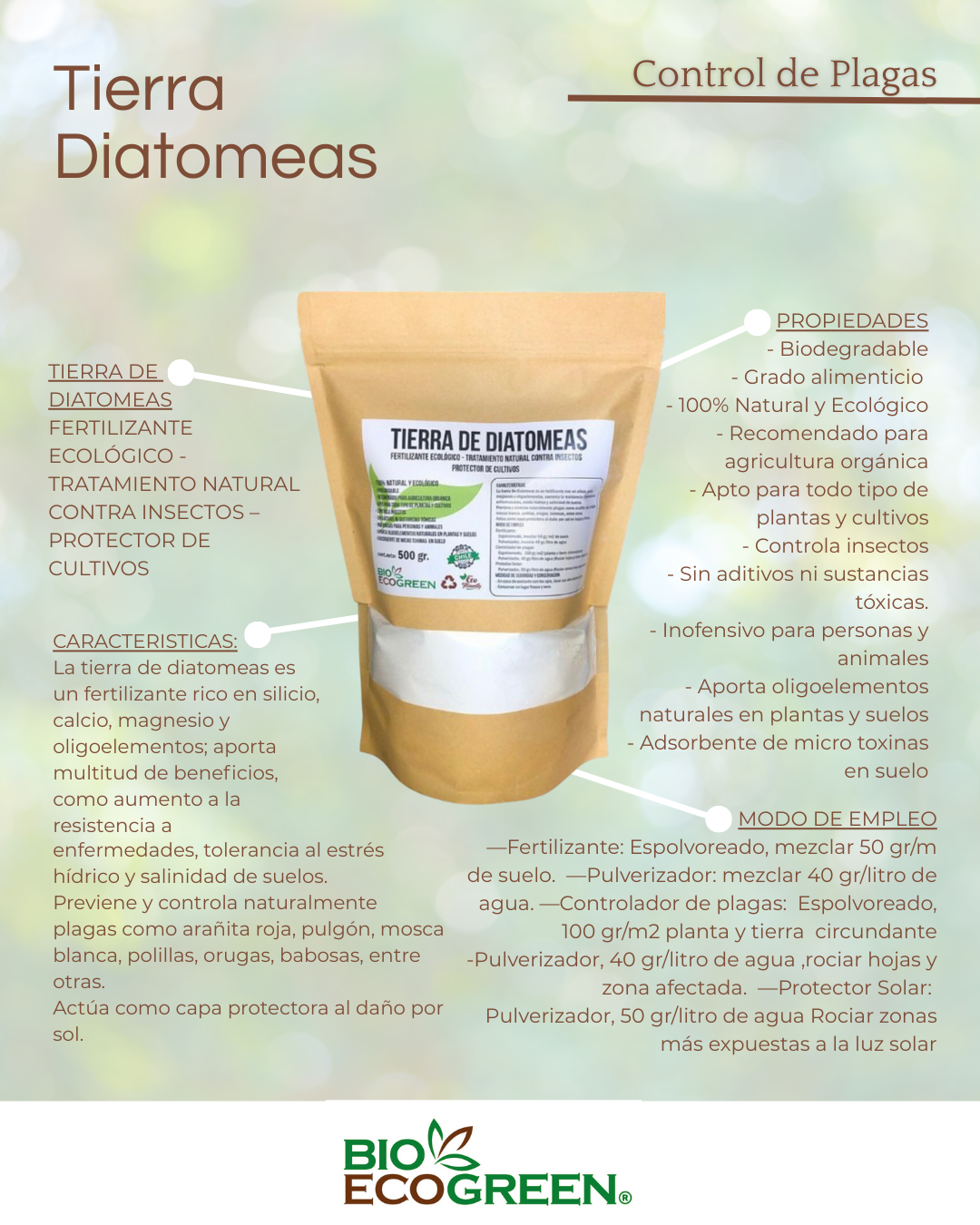 Tierra de Diatomeas 500 gr